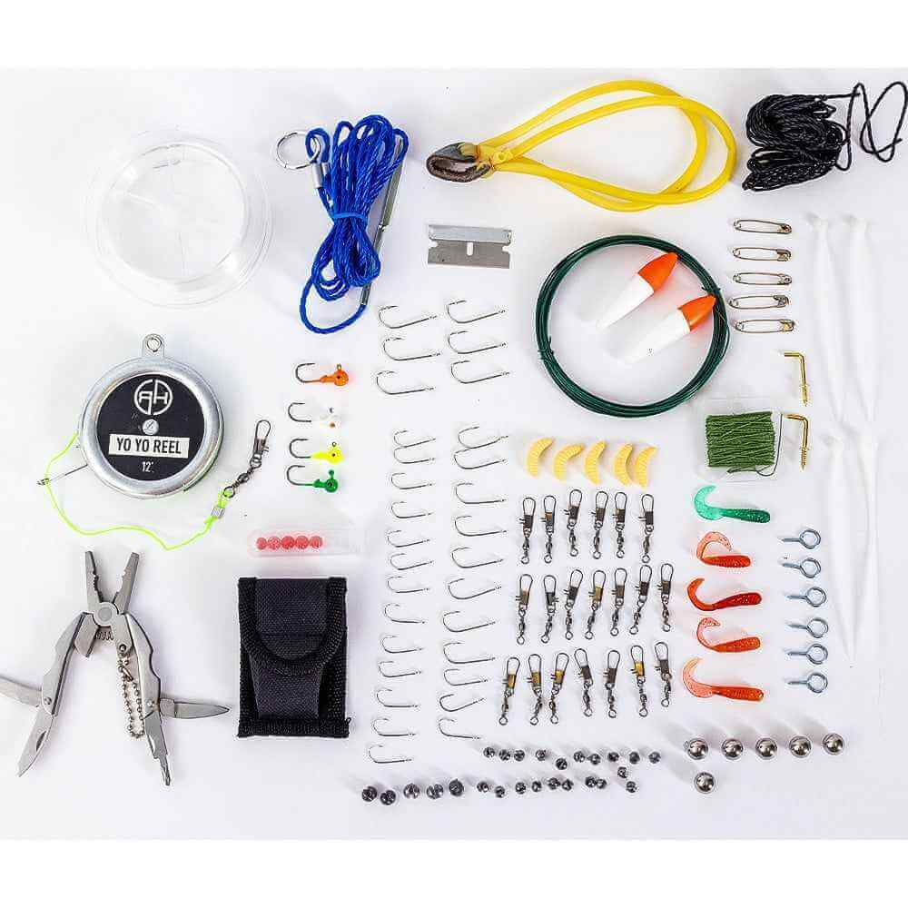 Soft jig kit with different weights and colours