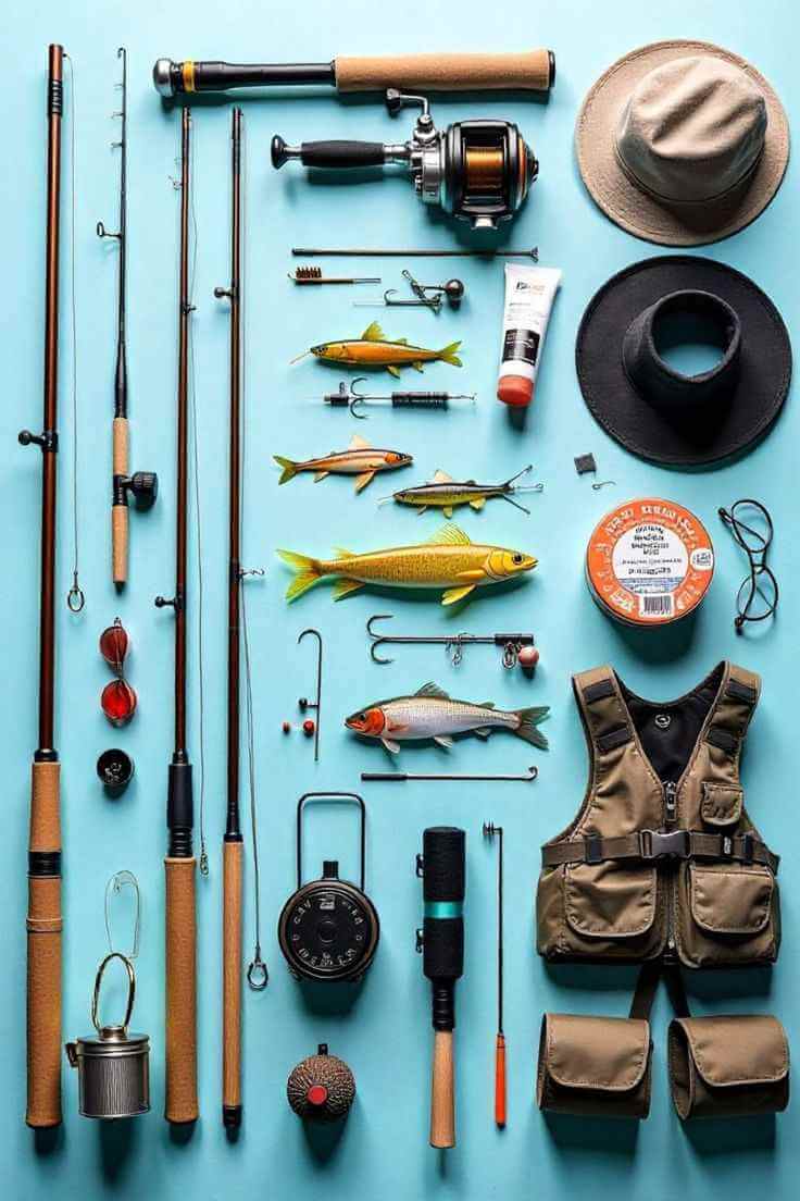 Fishing Staff and Gear