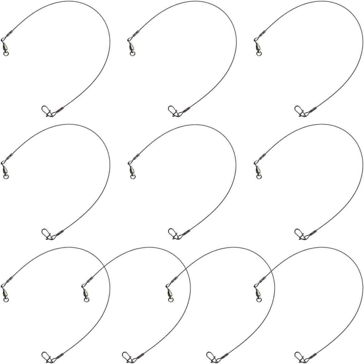 Ready-made wire traces for pike fishing